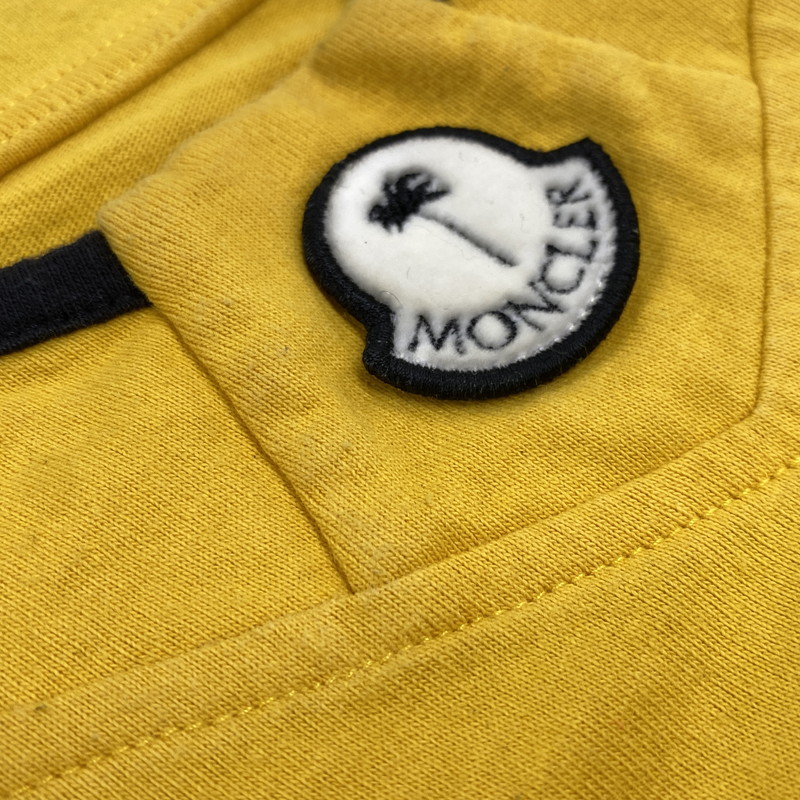【中古品】【メンズ】 MONCLER モンクレール × PALM ANGELS パーム・エンジェルス HOCKEY SHIRT 8D00002-M2514 ホッケーシャツ 長袖 141-260926-as-04-izu サイズ：L カラー：イエロー 万代Net店