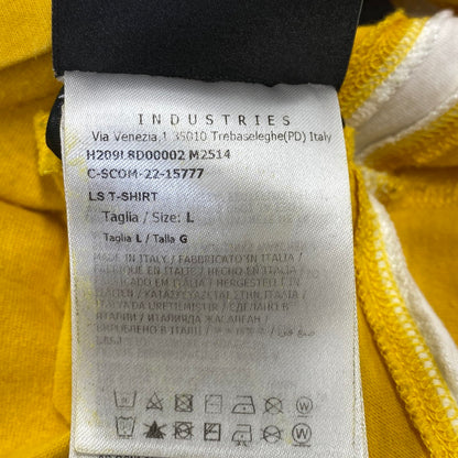 【中古品】【メンズ】 MONCLER モンクレール × PALM ANGELS パーム・エンジェルス HOCKEY SHIRT 8D00002-M2514 ホッケーシャツ 長袖 141-260926-as-04-izu サイズ：L カラー：イエロー 万代Net店