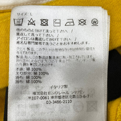 【中古品】【メンズ】 MONCLER モンクレール × PALM ANGELS パーム・エンジェルス HOCKEY SHIRT 8D00002-M2514 ホッケーシャツ 長袖 141-260926-as-04-izu サイズ：L カラー：イエロー 万代Net店