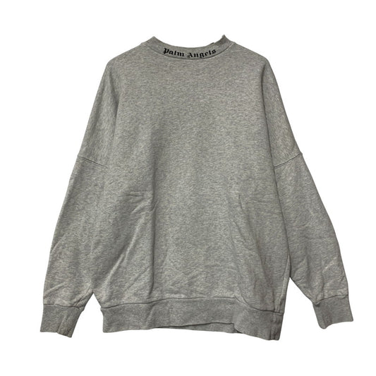 【中古品】【メンズ】 PALM ANGELS パーム エンジェルス PMBA021E19441002 CLASSIC LOGO SWEAT SHIRT クラシック ロゴ スウェット シャツ トップス 142-261001-kh-06-izu サイズ：S カラー：グレー 万代Net店