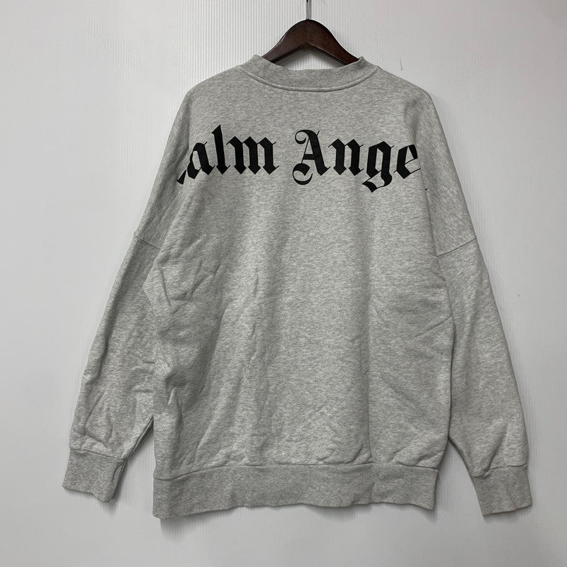 【中古品】【メンズ】 PALM ANGELS パーム エンジェルス PMBA021E19441002 CLASSIC LOGO SWEAT SHIRT クラシック ロゴ スウェット シャツ トップス 142-261001-kh-06-izu サイズ：S カラー：グレー 万代Net店