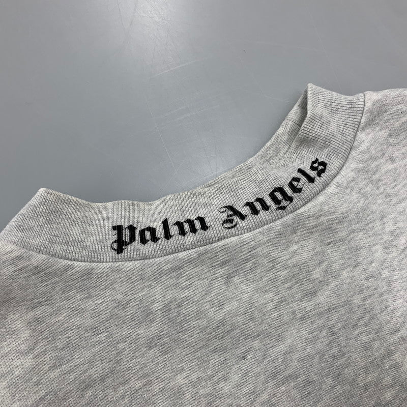 【中古品】【メンズ】 PALM ANGELS パーム エンジェルス PMBA021E19441002 CLASSIC LOGO SWEAT SHIRT クラシック ロゴ スウェット シャツ トップス 142-261001-kh-06-izu サイズ：S カラー：グレー 万代Net店
