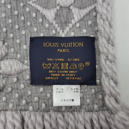 【中古品】【メンズ/レディース】 LOUIS VUITTON ルイ・ヴィトン LOGOMANIA SCARF MONOGRAM M74742 ロゴマニア スカーフ マフラー 179-260927-as-19-izu カラー：グレー系 万代Net店