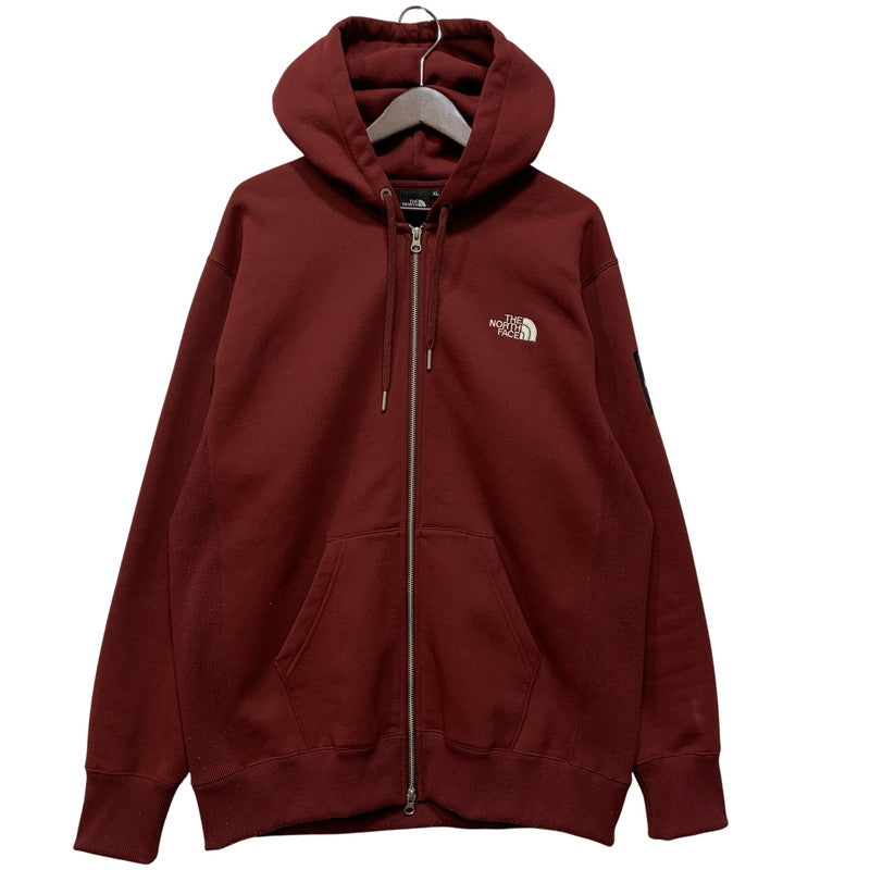 【中古品】【メンズ】 THE NORTH FACE ザ・ノースフェイス SQUARE LOGO FULL ZIP HOODIE NT62232 スクエアロゴフルジップ パーカー トップス 144-260925-ay-09-izu サイズ：XL カラー：CORDOVAN 万代Net店