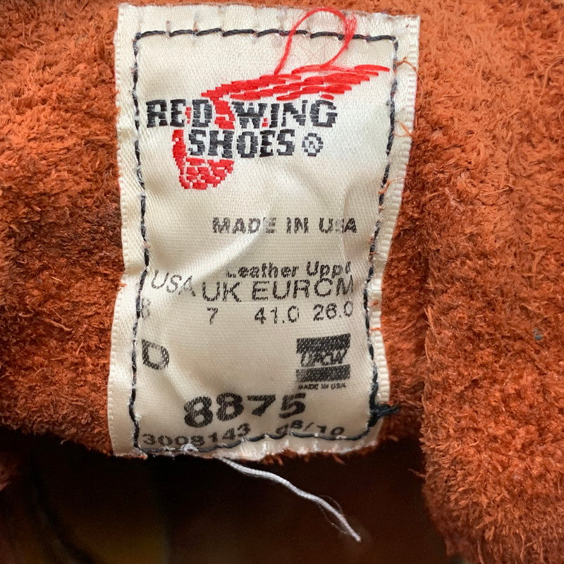 【中古品】【メンズ/レディース】 RED WING レッドウィング 8875 IRISH SETTER 6-INCH CLASSIC MOC アイリッシュ セッター インチ クラシック モック ブーツ 靴 164-260926-cs-05-izu サイズ：26cm カラー：レッドブラウン 万代Net店