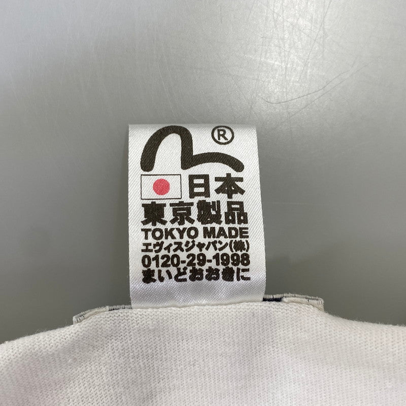 【中古品】【メンズ】 EVISU エヴィス カモメ POCKET SS TEE ポケット ショートスリーブ Tシャツ トップス 半袖 145-260928-cs-06-izu サイズ：46 カラー：ホワイト 万代Net店