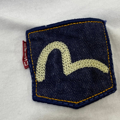 【中古品】【メンズ】 EVISU エヴィス カモメ POCKET SS TEE ポケット ショートスリーブ Tシャツ トップス 半袖 145-260928-cs-06-izu サイズ：46 カラー：ホワイト 万代Net店
