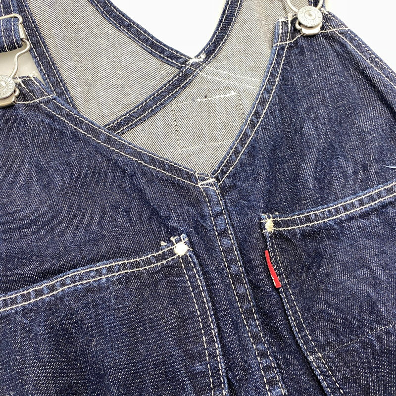 【中古品】【メンズ】 EVISU エヴィス 特殊カモメペイント ダブルニー デニムオーバーオール 156-261001-kh-15-izu サイズ：34 カラー：インディゴ 万代Net店