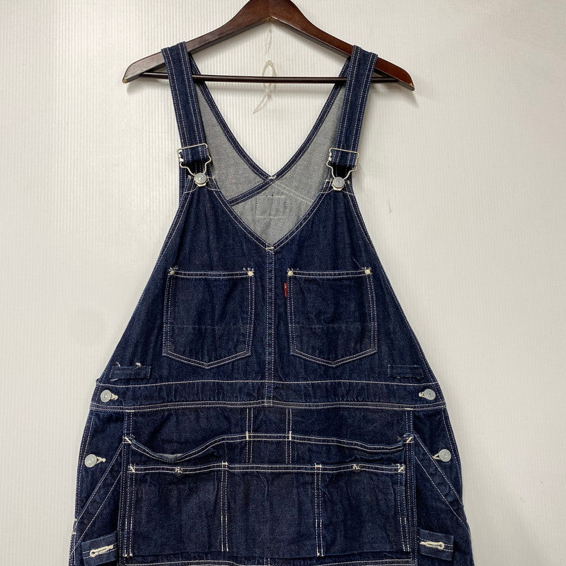 【中古品】【メンズ】 EVISU エヴィス 特殊カモメペイント ダブルニー デニムオーバーオール 156-261001-kh-15-izu サイズ：34 カラー：インディゴ 万代Net店