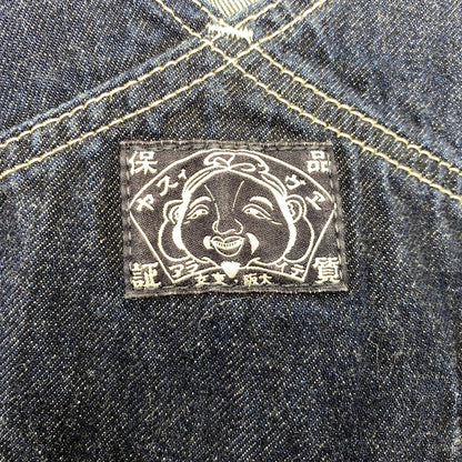 【中古品】【メンズ】 EVISU エヴィス 特殊カモメペイント ダブルニー デニムオーバーオール 156-261001-kh-15-izu サイズ：34 カラー：インディゴ 万代Net店