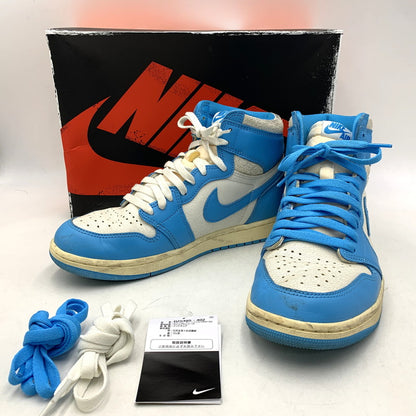 【中古品】【メンズ】 NIKE ナイキ DZ5485-402 AIR JORDAN 1 RETRO HIGH OG エア ジョーダン ワン レトロ ハイ オリジナル スニーカー シューズ 靴 160-260926-cs-02-izu サイズ：28cm カラー：DARK POWDER BLUE/SAIL 万代Net店