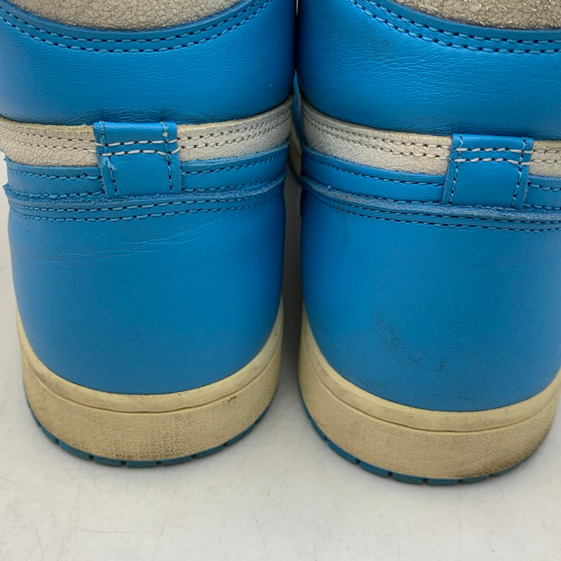 【中古品】【メンズ】 NIKE ナイキ DZ5485-402 AIR JORDAN 1 RETRO HIGH OG エア ジョーダン ワン レトロ ハイ オリジナル スニーカー シューズ 靴 160-260926-cs-02-izu サイズ：28cm カラー：DARK POWDER BLUE/SAIL 万代Net店