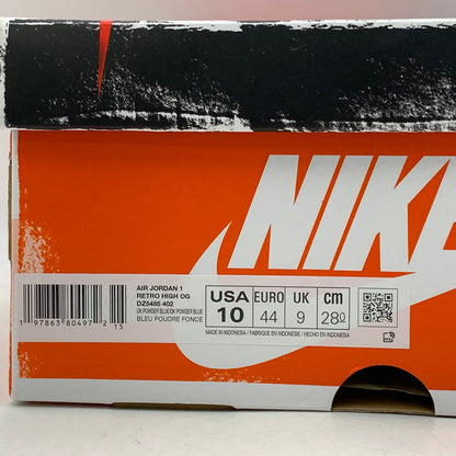 【中古品】【メンズ】 NIKE ナイキ DZ5485-402 AIR JORDAN 1 RETRO HIGH OG エア ジョーダン ワン レトロ ハイ オリジナル スニーカー シューズ 靴 160-260926-cs-02-izu サイズ：28cm カラー：DARK POWDER BLUE/SAIL 万代Net店