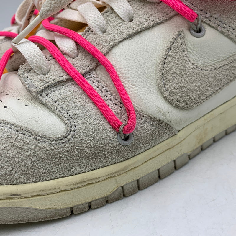 【中古品】【メンズ】 NIKE ナイキ×OFF-WHITE オフホワイト DJ0950-117 DUNK LOW ダンク ロー スニーカー シューズ 靴 160-260926-cs-01-izu サイズ：28cm カラー：SAIL/NEUTRAL GREY-HYPER PINK 万代Net店