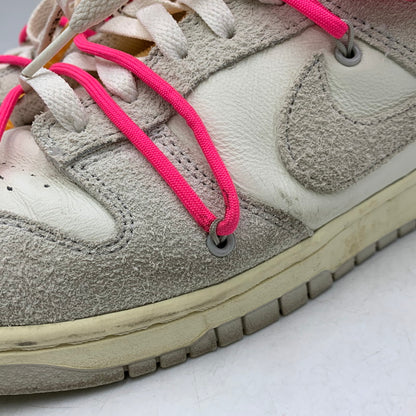 【中古品】【メンズ】 NIKE ナイキ×OFF-WHITE オフホワイト DJ0950-117 DUNK LOW ダンク ロー スニーカー シューズ 靴 160-260926-cs-01-izu サイズ：28cm カラー：SAIL/NEUTRAL GREY-HYPER PINK 万代Net店