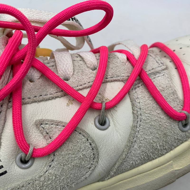 【中古品】【メンズ】 NIKE ナイキ×OFF-WHITE オフホワイト DJ0950-117 DUNK LOW ダンク ロー スニーカー シューズ 靴 160-260926-cs-01-izu サイズ：28cm カラー：SAIL/NEUTRAL GREY-HYPER PINK 万代Net店