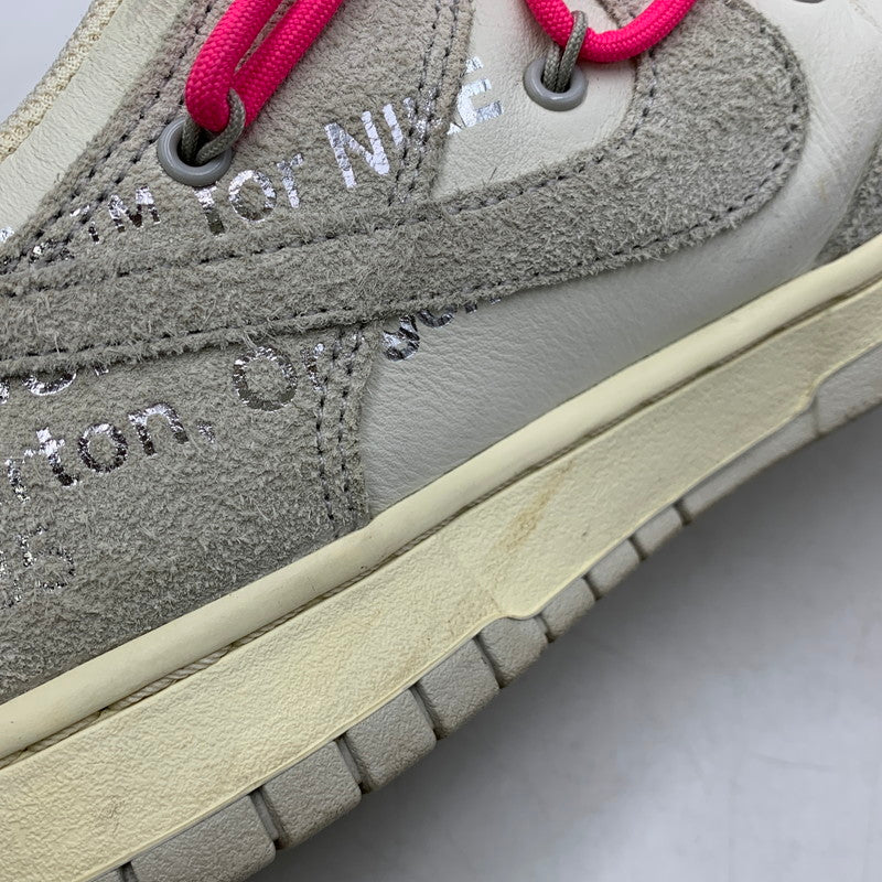 【中古品】【メンズ】 NIKE ナイキ×OFF-WHITE オフホワイト DJ0950-117 DUNK LOW ダンク ロー スニーカー シューズ 靴 160-260926-cs-01-izu サイズ：28cm カラー：SAIL/NEUTRAL GREY-HYPER PINK 万代Net店