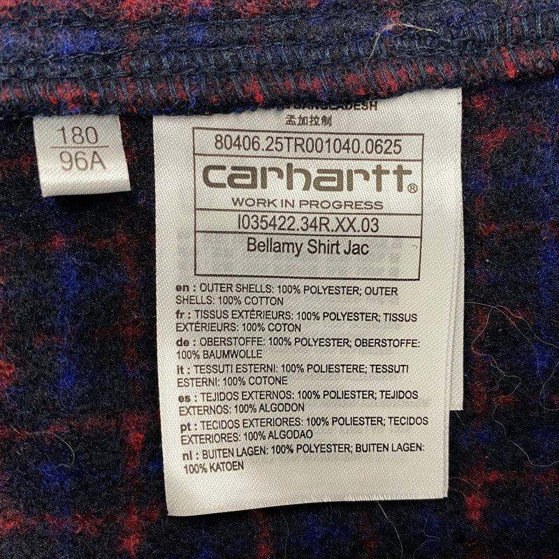 【中古品】【メンズ】 CARHARTT WIP カーハートダブリューアイピー IO35422 BELLAMY SHIRT JACKET ベラミー シャツ ジャケット アウター 142-260926-kh-04-izu サイズ：L カラー：マルチ 万代Net店