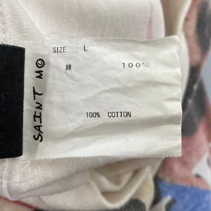 【中古品】【メンズ】 SAINT MICHAEL セントマイケル × DENIM TEARS SM-S22-0000-062 HOLY STATE SAINTS TEE ホーリー ステート セインツ Tシャツ 半袖 142-261021-ms-11-izu サイズ：L カラー：ホワイト 万代Net店