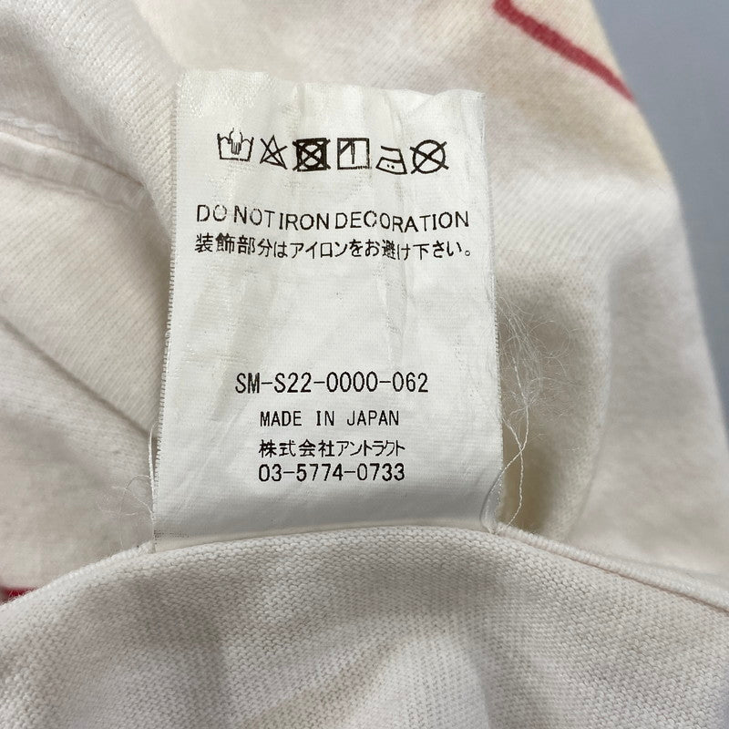 【中古品】【メンズ】 SAINT MICHAEL セントマイケル × DENIM TEARS SM-S22-0000-062 HOLY STATE SAINTS TEE ホーリー ステート セインツ Tシャツ 半袖 142-261021-ms-11-izu サイズ：L カラー：ホワイト 万代Net店