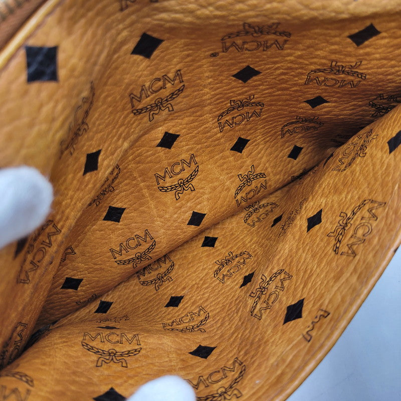 【中古品】【メンズ/レディース】 MCM エム・シー・エム MINI BOSTON BAG ミニ ボストン バッグ カバン 鞄 188-260927-as-15-izu カラー：ブラウン 万代Net店