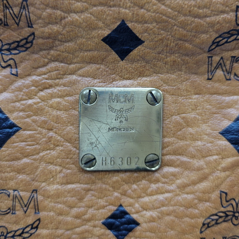 【中古品】【メンズ/レディース】 MCM エム・シー・エム MINI BOSTON BAG ミニ ボストン バッグ カバン 鞄 188-260927-as-15-izu カラー：ブラウン 万代Net店