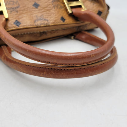 【中古品】【メンズ/レディース】 MCM エム・シー・エム MINI BOSTON BAG ミニ ボストン バッグ カバン 鞄 188-260927-as-15-izu カラー：ブラウン 万代Net店