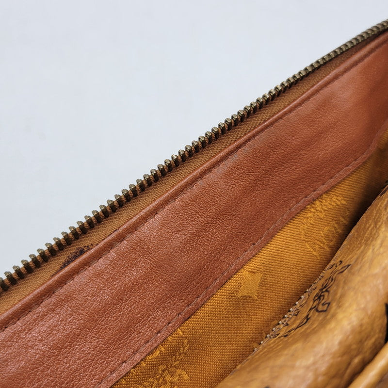 【中古品】【メンズ/レディース】 MCM エム・シー・エム MINI BOSTON BAG ミニ ボストン バッグ カバン 鞄 188-260927-as-15-izu カラー：ブラウン 万代Net店