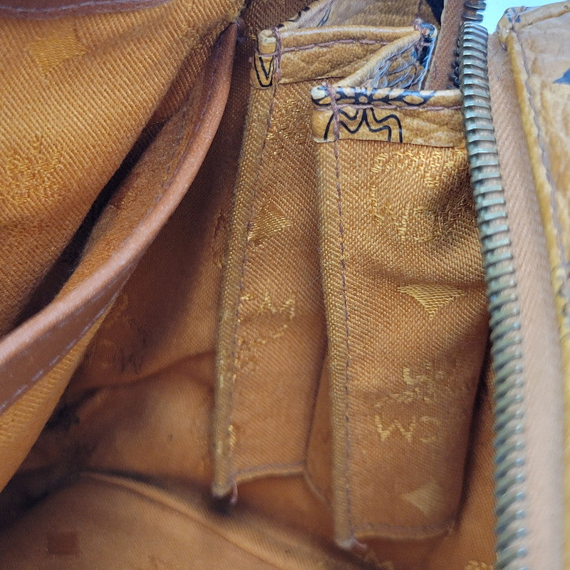【中古品】【メンズ/レディース】 MCM エム・シー・エム MINI BOSTON BAG ミニ ボストン バッグ カバン 鞄 188-260927-as-15-izu カラー：ブラウン 万代Net店