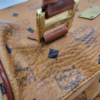 【中古品】【メンズ/レディース】 MCM エム・シー・エム MINI BOSTON BAG ミニ ボストン バッグ カバン 鞄 188-260927-as-15-izu カラー：ブラウン 万代Net店