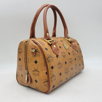 【中古品】【メンズ/レディース】 MCM エム・シー・エム MINI BOSTON BAG ミニ ボストン バッグ カバン 鞄 188-260927-as-15-izu カラー：ブラウン 万代Net店