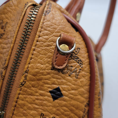 【中古品】【メンズ/レディース】 MCM エム・シー・エム MINI BOSTON BAG ミニ ボストン バッグ カバン 鞄 188-260927-as-15-izu カラー：ブラウン 万代Net店