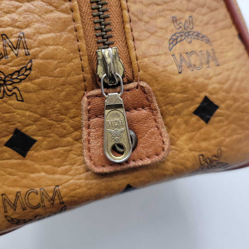 【中古品】【メンズ/レディース】 MCM エム・シー・エム MINI BOSTON BAG ミニ ボストン バッグ カバン 鞄 188-260927-as-15-izu カラー：ブラウン 万代Net店