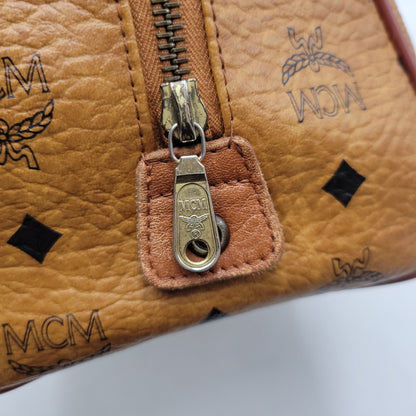 【中古品】【メンズ/レディース】 MCM エム・シー・エム MINI BOSTON BAG ミニ ボストン バッグ カバン 鞄 188-260927-as-15-izu カラー：ブラウン 万代Net店