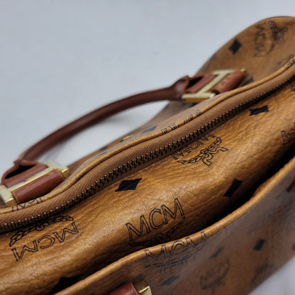 【中古品】【メンズ/レディース】 MCM エム・シー・エム MINI BOSTON BAG ミニ ボストン バッグ カバン 鞄 188-260927-as-15-izu カラー：ブラウン 万代Net店