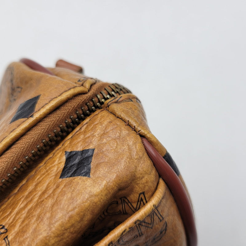 【中古品】【メンズ/レディース】 MCM エム・シー・エム MINI BOSTON BAG ミニ ボストン バッグ カバン 鞄 188-260927-as-15-izu カラー：ブラウン 万代Net店