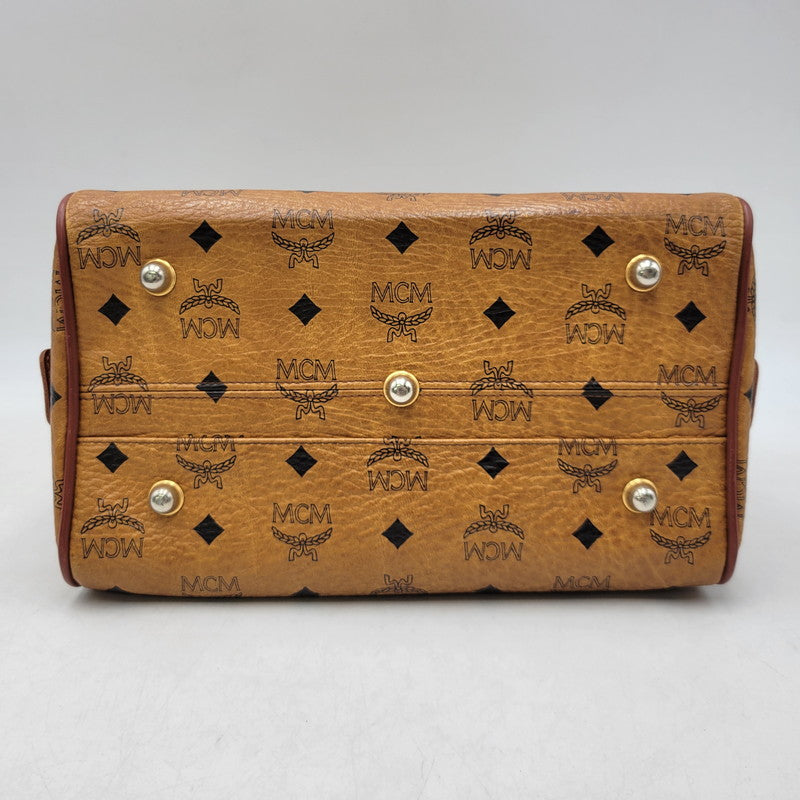 【中古品】【メンズ/レディース】 MCM エム・シー・エム MINI BOSTON BAG ミニ ボストン バッグ カバン 鞄 188-260927-as-15-izu カラー：ブラウン 万代Net店