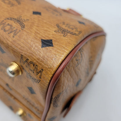 【中古品】【メンズ/レディース】 MCM エム・シー・エム MINI BOSTON BAG ミニ ボストン バッグ カバン 鞄 188-260927-as-15-izu カラー：ブラウン 万代Net店