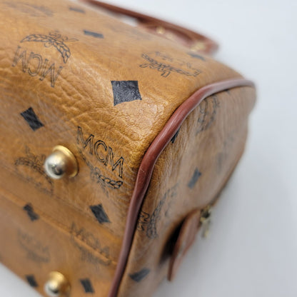 【中古品】【メンズ/レディース】 MCM エム・シー・エム MINI BOSTON BAG ミニ ボストン バッグ カバン 鞄 188-260927-as-15-izu カラー：ブラウン 万代Net店