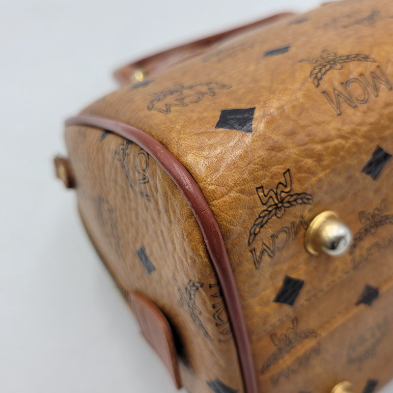 【中古品】【メンズ/レディース】 MCM エム・シー・エム MINI BOSTON BAG ミニ ボストン バッグ カバン 鞄 188-260927-as-15-izu カラー：ブラウン 万代Net店