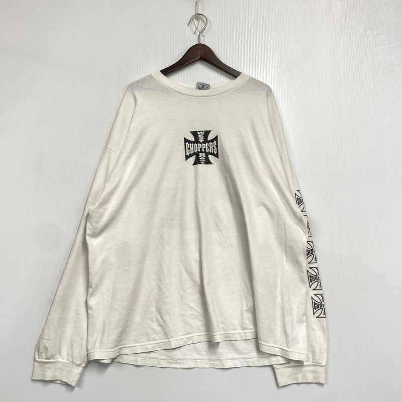 【中古品】【メンズ】 WEST COAST CHOPPERS ウエストコーストチョッパーズ 00S PRINT L S TEE プリント ロングスリーブ Tシャツ トップス 長袖 146-261003-ya-14-izu サイズ：下記参照 カラー：ホワイト 万代Net店
