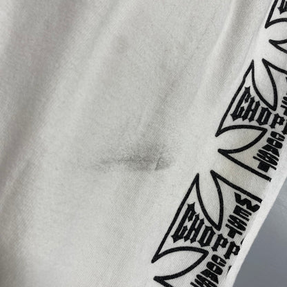 【中古品】【メンズ】 WEST COAST CHOPPERS ウエストコーストチョッパーズ 00S PRINT L S TEE プリント ロングスリーブ Tシャツ トップス 長袖 146-261003-ya-14-izu サイズ：下記参照 カラー：ホワイト 万代Net店