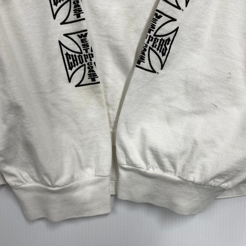 【中古品】【メンズ】 WEST COAST CHOPPERS ウエストコーストチョッパーズ 00S PRINT L S TEE プリント ロングスリーブ Tシャツ トップス 長袖 146-261003-ya-14-izu サイズ：下記参照 カラー：ホワイト 万代Net店