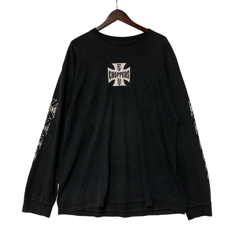 【中古品】【メンズ】 WEST COAST CHOPPERS ウエスト コースト チョッパーズ PRINT LS TEE プリント ロングスリーブ Tシャツ トップス 146-261001-kh-07-izu サイズ：XL カラー：ブラック 万代Net店