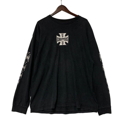 【中古品】【メンズ】 WEST COAST CHOPPERS ウエスト コースト チョッパーズ PRINT LS TEE プリント ロングスリーブ Tシャツ トップス 146-261001-kh-07-izu サイズ：XL カラー：ブラック 万代Net店