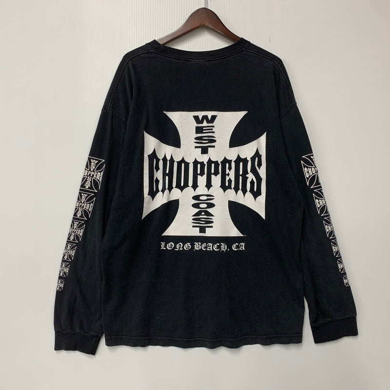 【中古品】【メンズ】 WEST COAST CHOPPERS ウエスト コースト チョッパーズ PRINT LS TEE プリント ロングスリーブ Tシャツ トップス 146-261001-kh-07-izu サイズ：XL カラー：ブラック 万代Net店