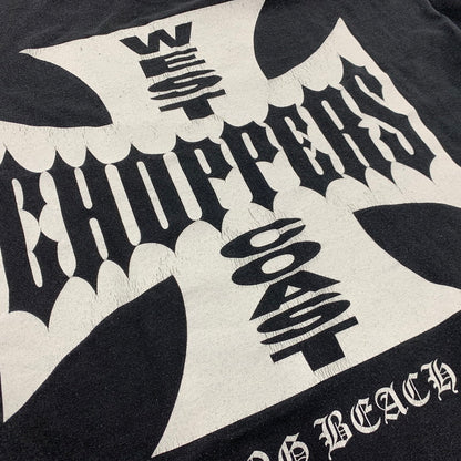 【中古品】【メンズ】 WEST COAST CHOPPERS ウエスト コースト チョッパーズ PRINT LS TEE プリント ロングスリーブ Tシャツ トップス 146-261001-kh-07-izu サイズ：XL カラー：ブラック 万代Net店