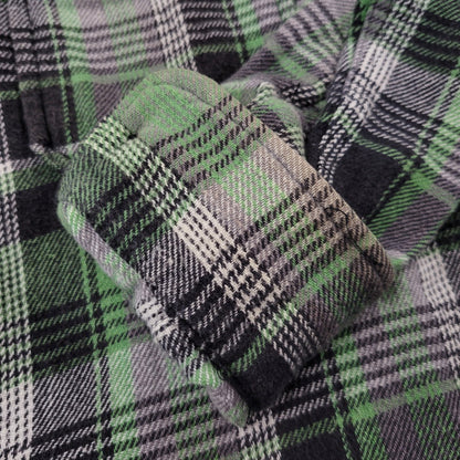 【中古品】【メンズ】 STUSSY ステューシー FLANNEL CHECK SHIRT フランネル チェックシャツ 長袖 トップス 142-261015-ay-07-izu サイズ：M カラー：グリーン系 万代Net店
