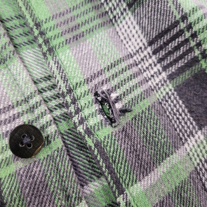 【中古品】【メンズ】 STUSSY ステューシー FLANNEL CHECK SHIRT フランネル チェックシャツ 長袖 トップス 142-261015-ay-07-izu サイズ：M カラー：グリーン系 万代Net店