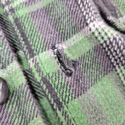 【中古品】【メンズ】 STUSSY ステューシー FLANNEL CHECK SHIRT フランネル チェックシャツ 長袖 トップス 142-261015-ay-07-izu サイズ：M カラー：グリーン系 万代Net店